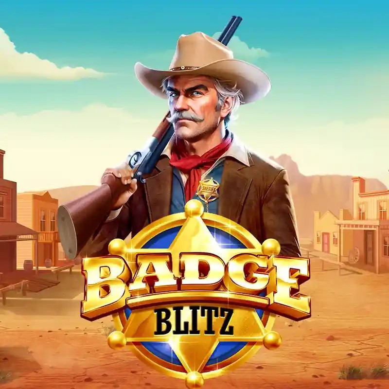 Badge Blitz casino game by Pragmatic Play – featured logo at Glorion Casino