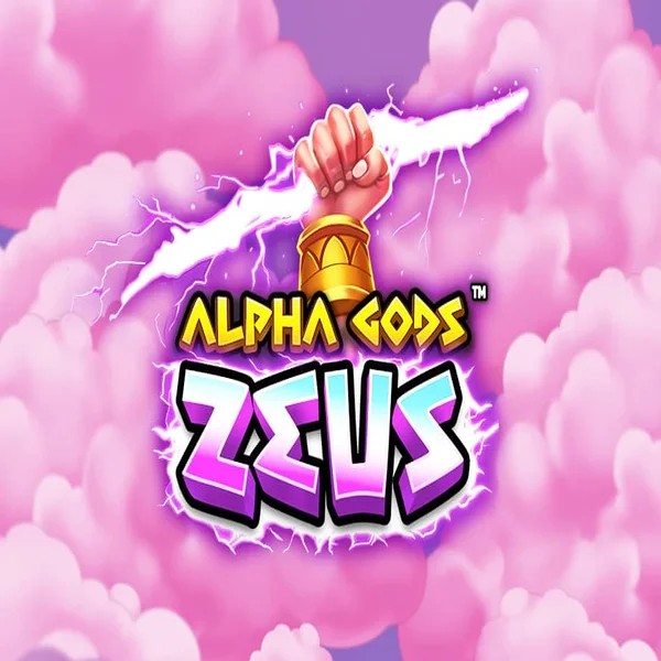 Slots logo of Alpha Gods Zeus from PearFiction Studios at Glorion Casino