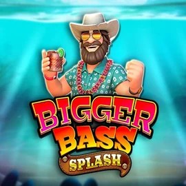 Bigger Bass Splash online game logo by Pragmatic Play on glorioncasino.eu.com