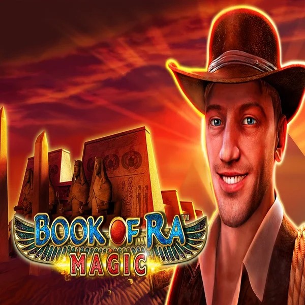 Book of Ra Magic slot logo by Greentube at Glorion Casino