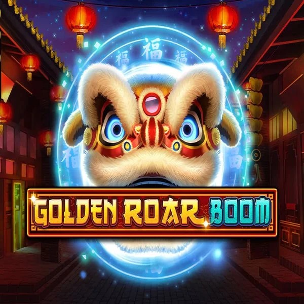 Golden Roar BOOM slot logo by Greentube at Glorion Casino