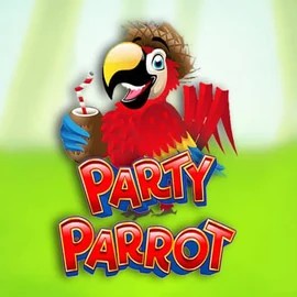 Party Parrot slot logo by Rival at Glorion Casino