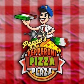 Peppe’s Pepperoni Pizza Plaza logo by Pragmatic Play at Glorion Casino