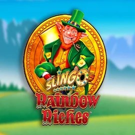 Slingo Rainbow Riches logo by Gaming Realms at Glorion Casino